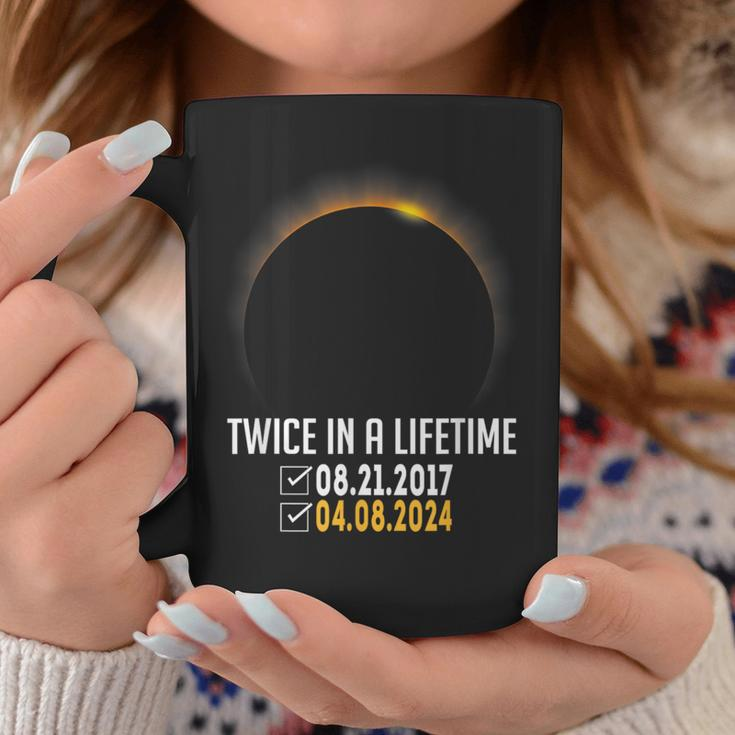 2024 Solar Eclipse Twice In Lifetime April 08 2024 Coffee Mug Unique Gifts