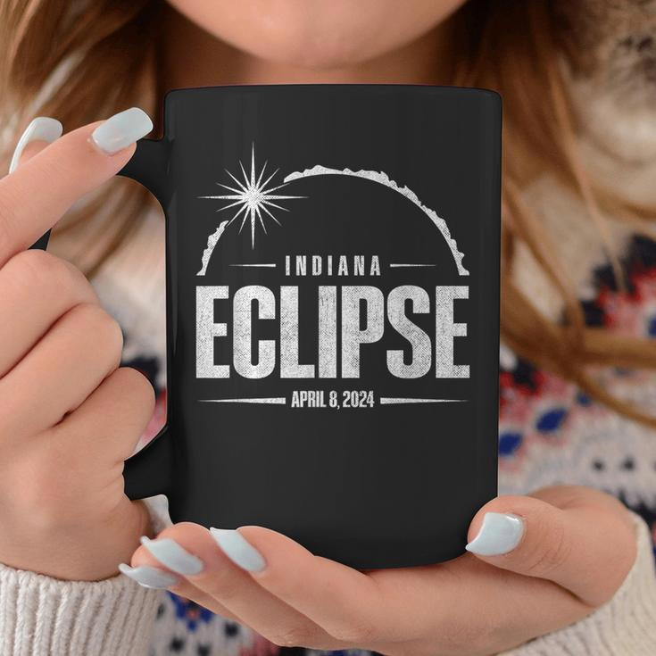 2024 Total Eclipse Path Of Totality Indiana 2024 Coffee Mug Funny Gifts