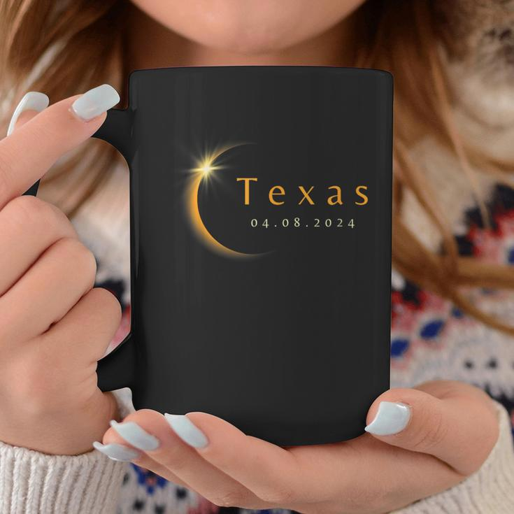 2024 Total Solar Eclipse State Texas April 8 2024 Coffee Mug Funny Gifts