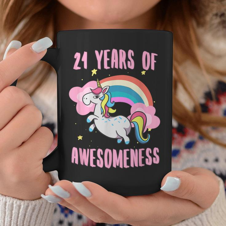 21St Birthday Unicorn21 Year Old Girl Niece Coffee Mug Funny Gifts