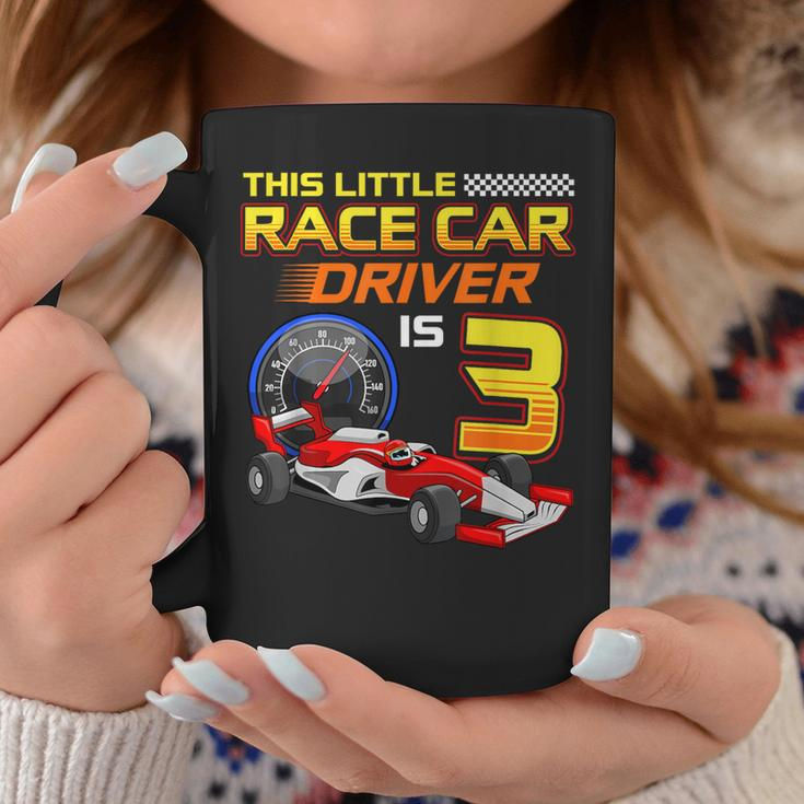 3Rd Birthday Race Car Driver 3 Year Racing Old Toddler Boy Coffee Mug Unique Gifts
