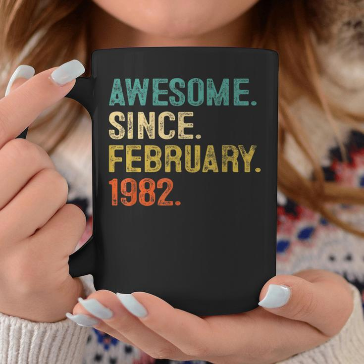 40 Year Old Awesome Since February 1982 40Th Birthday Coffee Mug Unique Gifts