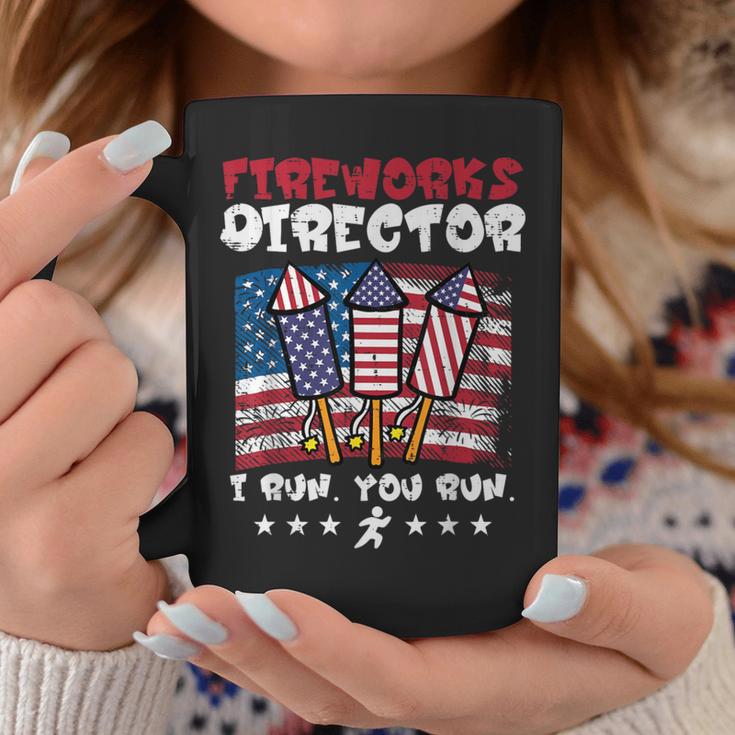 4Th July Fireworks Director I Run Us Flag America Men Coffee Mug Unique Gifts