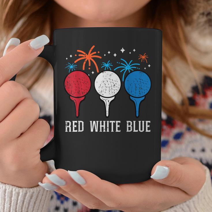 4Th July Red White Blue Golf Patriotic Golfer Dad Women Coffee Mug Unique Gifts