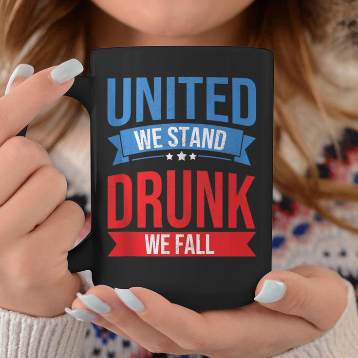 4Th July United We Stand Drunk We Fall Beer & Bbq Coffee Mug Unique Gifts