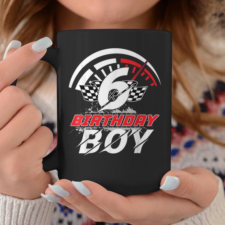 6 Year Old Race Car 6Th Birthday Boy Party Racing Pit Crew Coffee Mug Unique Gifts