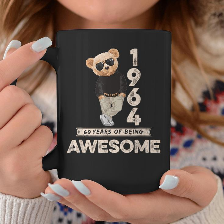 60Th Birthday 1964 Original Awesome Teddy Bear Coffee Mug Funny Gifts