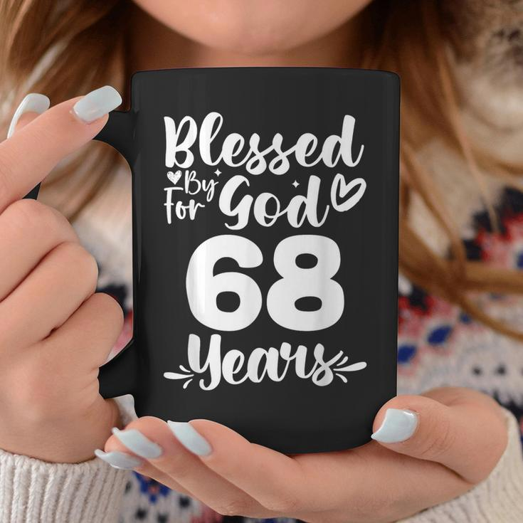 68Th Birthday Woman Girl Blessed By God For 68 Years Coffee Mug Unique Gifts