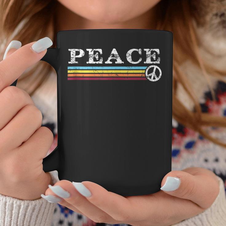 70'S Stripe Vintage Retro Peace Hippy Hippie Coffee Mug Unique Gifts