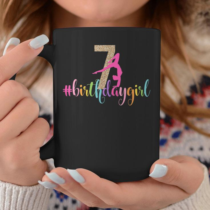 7Th Birthday Gymnastics Girls Rainbow Party Gymnast Coffee Mug Personalized Gifts