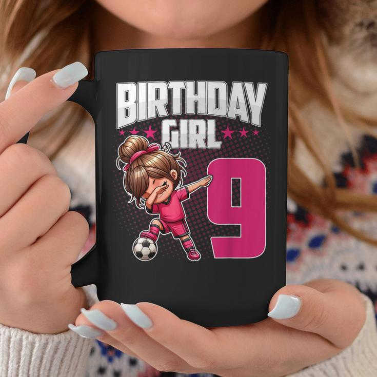 9 Geburtstag Mädchen Fußball Dabbing – 9 Jahre Altes Mädchen Geburtstag Tassen Lustige Geschenke