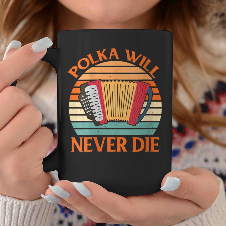 Accordionist Polka Will Never Die Coffee Mug Unique Gifts