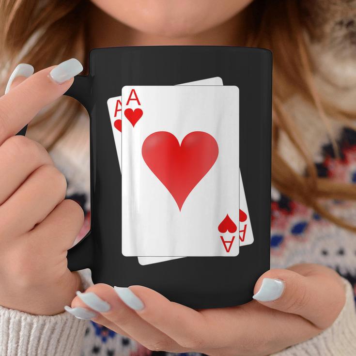 The Ace Of Hearts Playing Card Poker Player Coffee Mug Unique Gifts