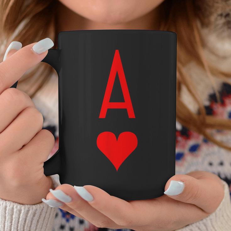 Ace Of Hearts Poker Black Jack Deck Of Cards Coffee Mug Unique Gifts