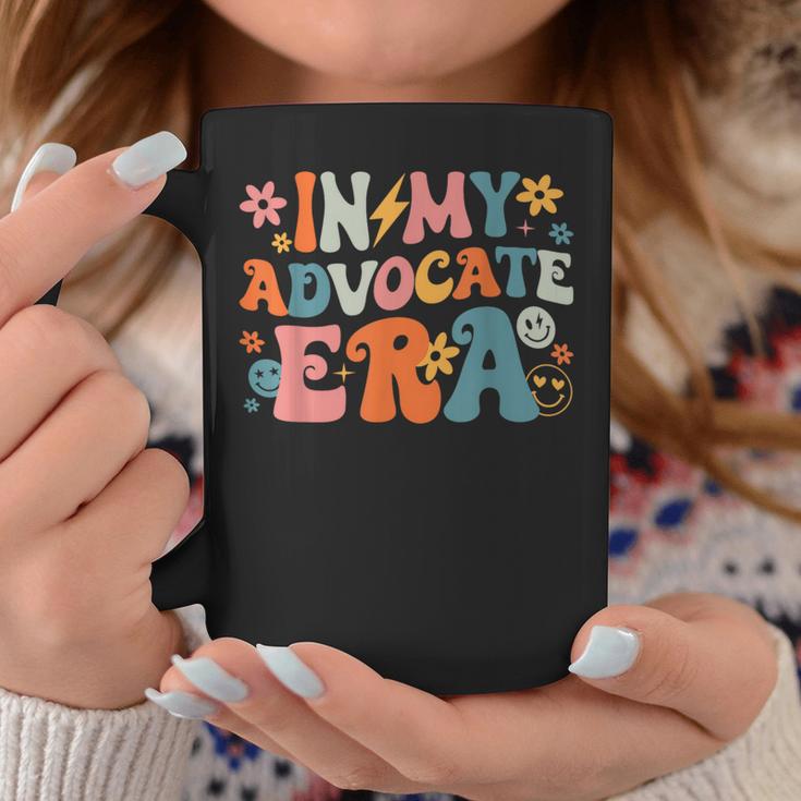 In My Advocate Era Groovy Vintage Advocate Saying Quote Coffee Mug Unique Gifts