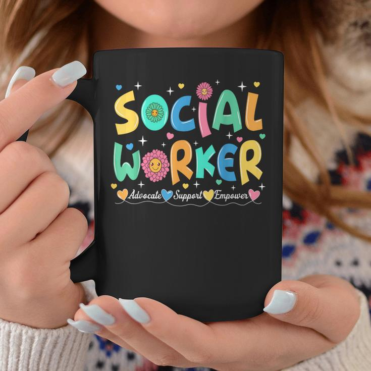 Advocate Support And Empower Social Worker Social Work Month Coffee Mug Unique Gifts