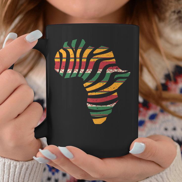 Africa Map African Kente Pattern Ghana Native Pattern Afro Coffee Mug Unique Gifts