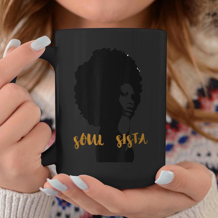 Afrocentric Soul Sista Natural Hair Love Black Women Coffee Mug Unique Gifts