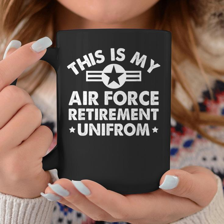 This Is My Air Force Retirement Uniform Veteran Retirement Coffee Mug Unique Gifts