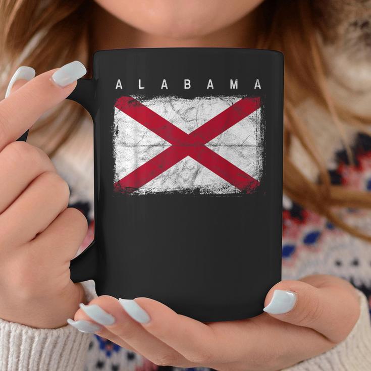 Alabama Vintage Distressed Home State Flag Coffee Mug Unique Gifts