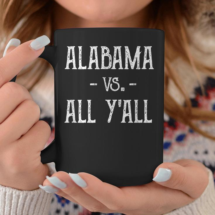 Alabama Vs Y’All Sports Distressed Vintage Southern Coffee Mug Personalized Gifts