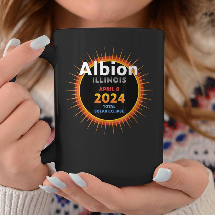 Albion Illinois Il Total Solar Eclipse 2024 2 Coffee Mug Unique Gifts