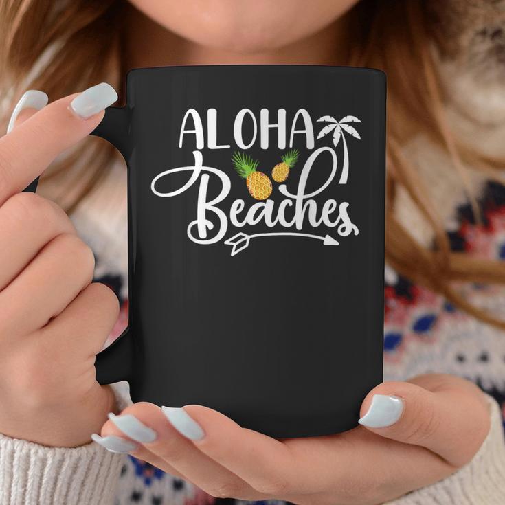 Aloha Beaches Tropisches Palmen & Früchte Design Tassen Lustige Geschenke