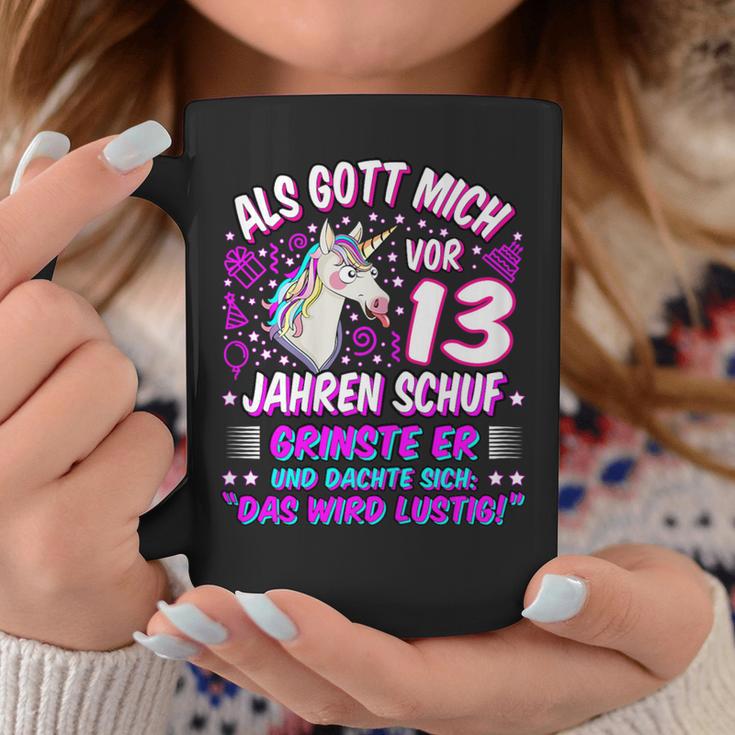 Als Gott Mich Vor 13 Jahen Auf Grinste Er 13Th Birthday Tassen Lustige Geschenke