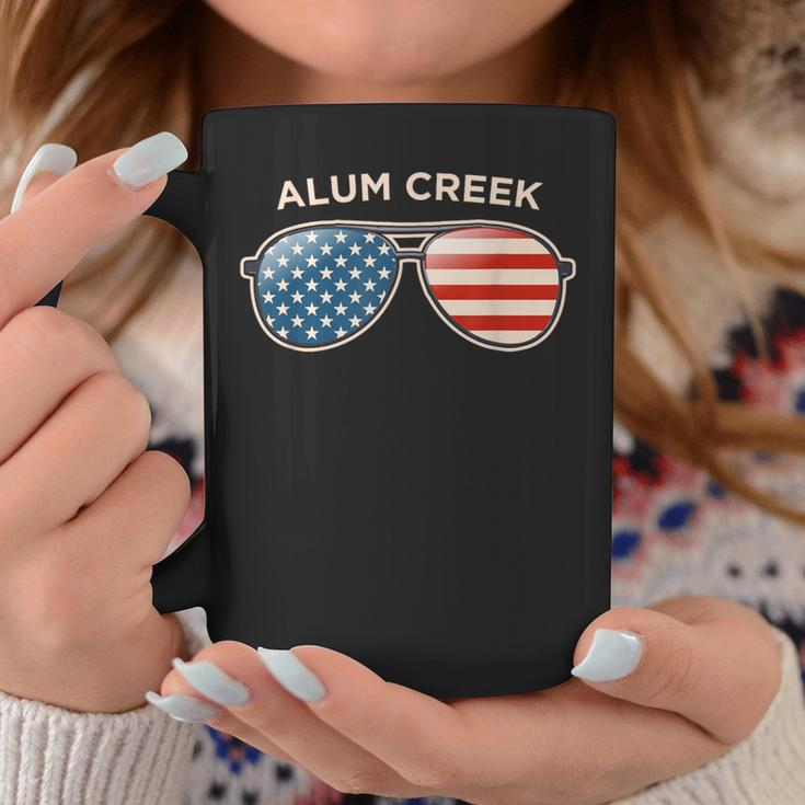 Alum Creek Tx Vintage Us Flag Sunglasses Coffee Mug Unique Gifts
