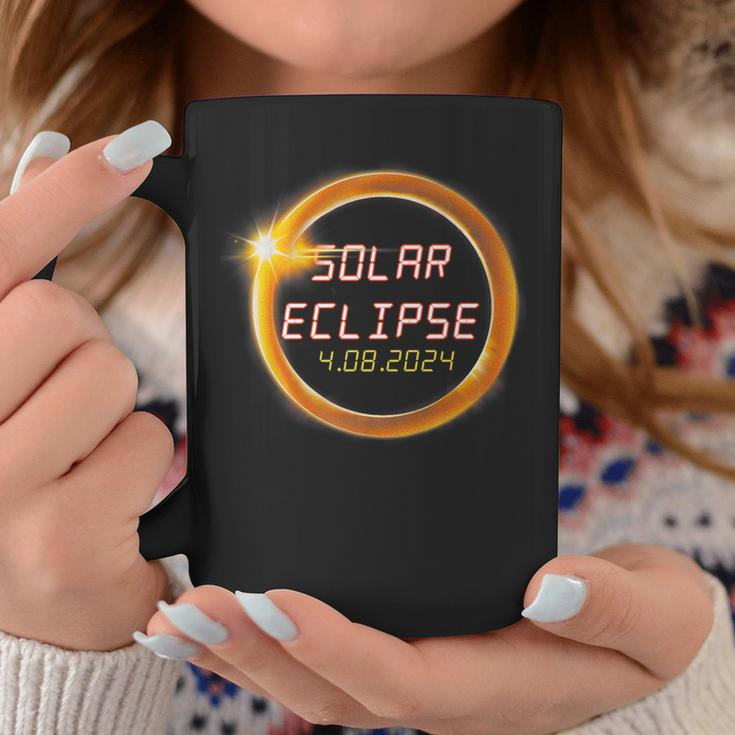 America April 8 Total Solar Eclipse 2024 Usa Map Totality Coffee Mug Personalized Gifts