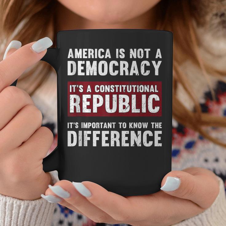 America Is A Constitutional Republic Not A Democracy Coffee Mug Unique Gifts