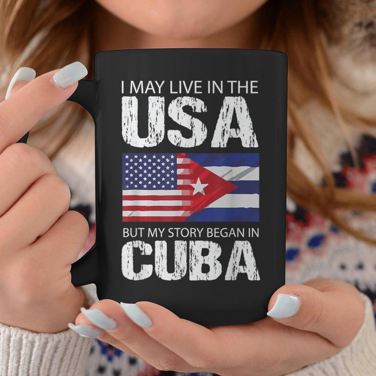 American Cuban Flag Pride My Story Began In Cuba Coffee Mug Unique Gifts