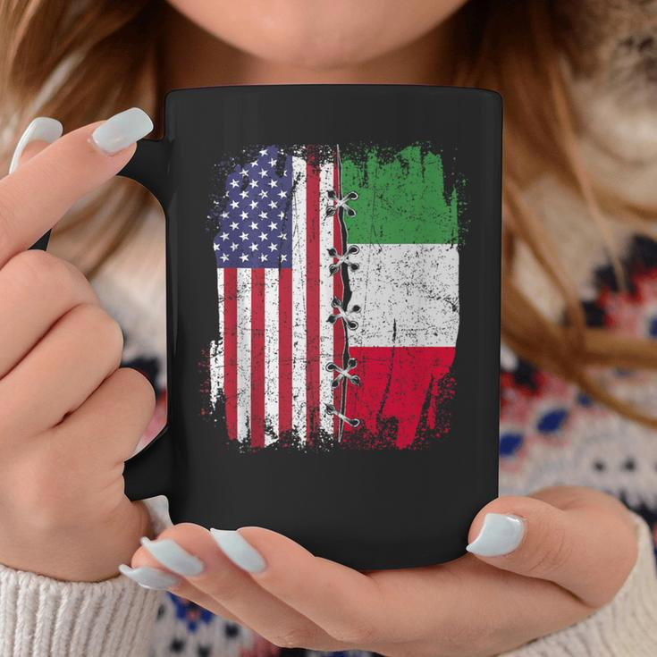 American Flag With Italian Flag Italy Coffee Mug Unique Gifts