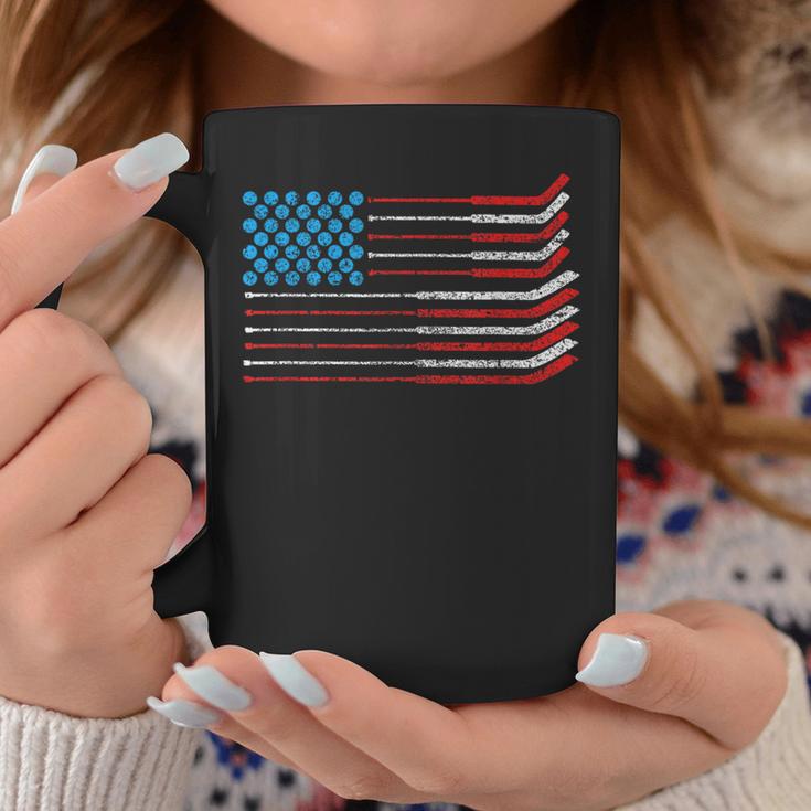 American Flag Patriotic 4Th Of July Hockey Coffee Mug Unique Gifts