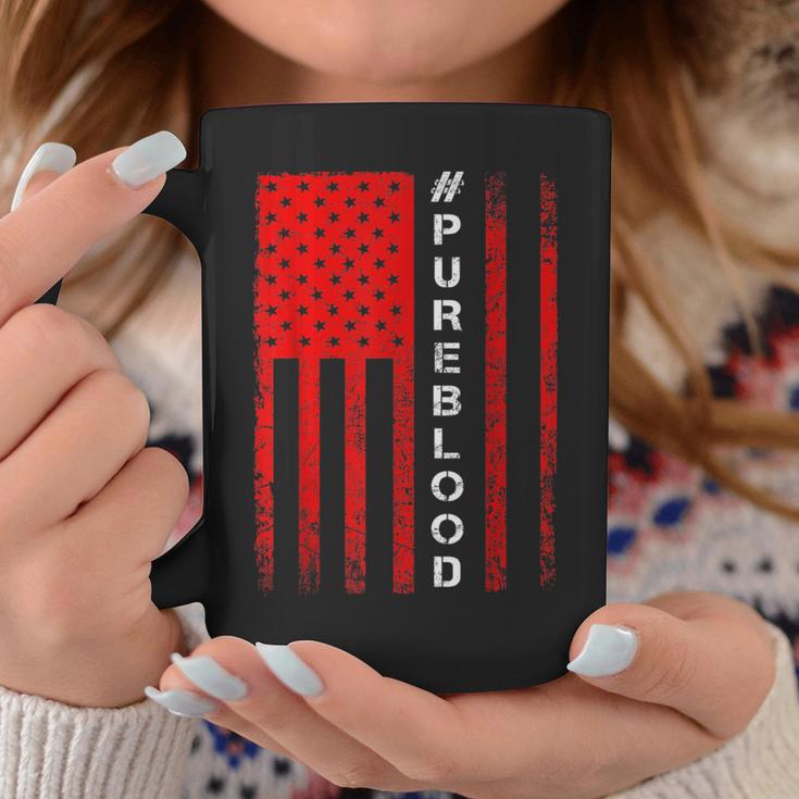 American Flag Pureblood I Am Pure Blood Non-Gmo Coffee Mug Unique Gifts