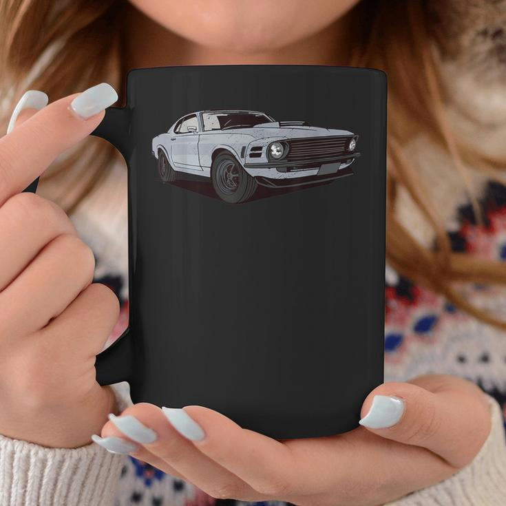 American Muscle Car Stock Vintage Distressed Front End View Coffee Mug Unique Gifts