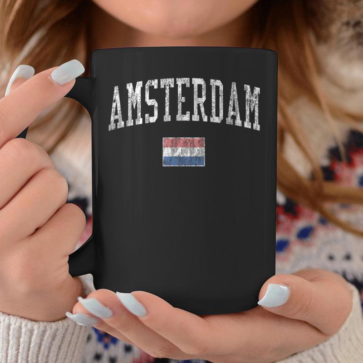 Amsterdam Netherlands Vintage Sports Flag Coffee Mug Unique Gifts