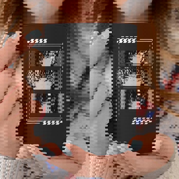 Anime Girls Eyes Soft Grunge Estética Japonés Manga Arte Taza de café Regalos divertidos