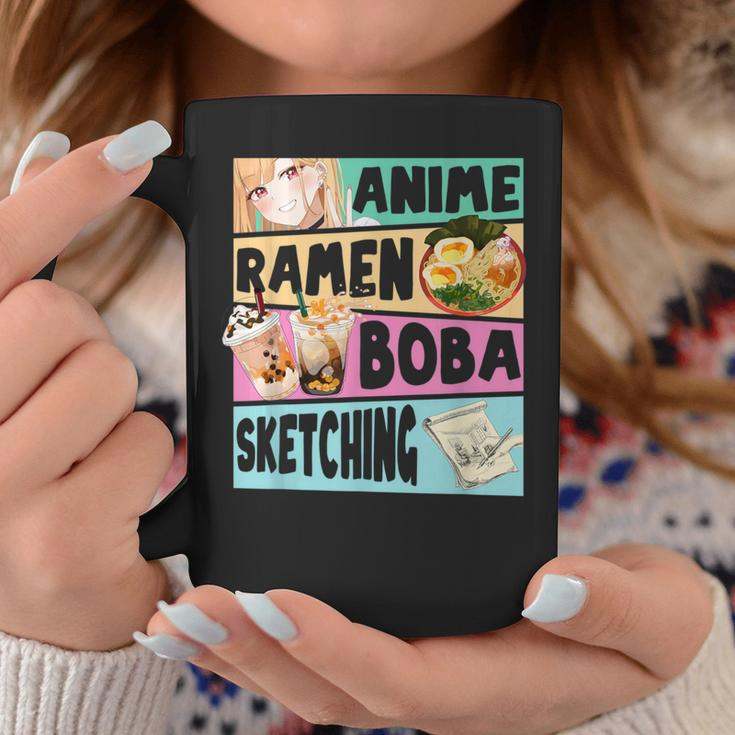Anime Ramen Boba Sketching Kawaii Anime Girls Ns Coffee Mug Unique Gifts