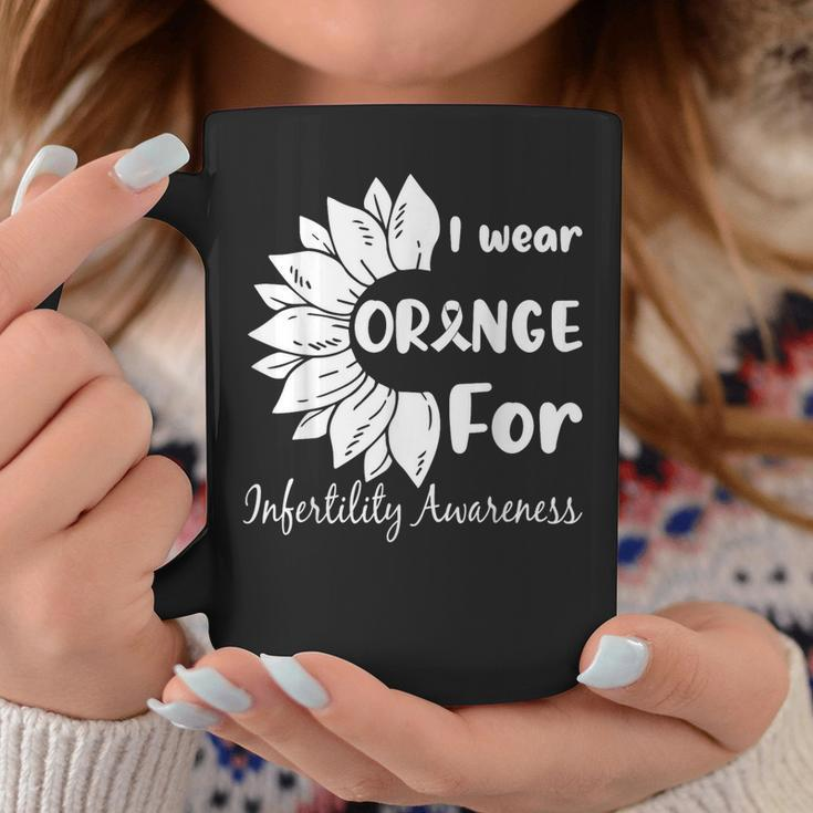 In April We Wear Orange Infertility Awareness Sunflower Coffee Mug Unique Gifts
