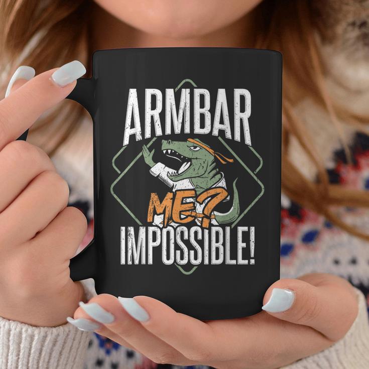 Armbar Me Impossible Strong Dinosaur Coffee Mug Unique Gifts