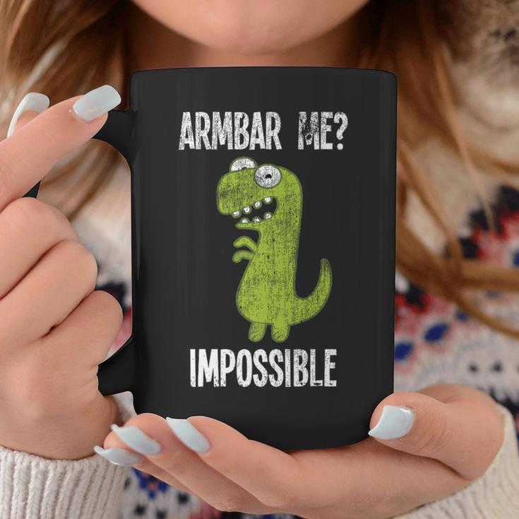 Armbar Me Impossible Trex Dinosaur Vintage Jiu Jitsu Coffee Mug Unique Gifts