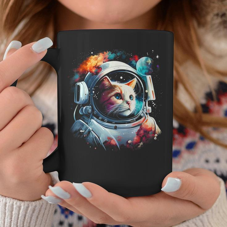 Astronaut Cat Or Space Cat On Galaxy Cat Lover Coffee Mug Personalized Gifts