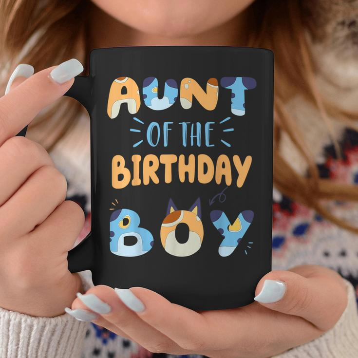 Aunt Of The Birthday Boy Dog Family Party Coffee Mug Unique Gifts