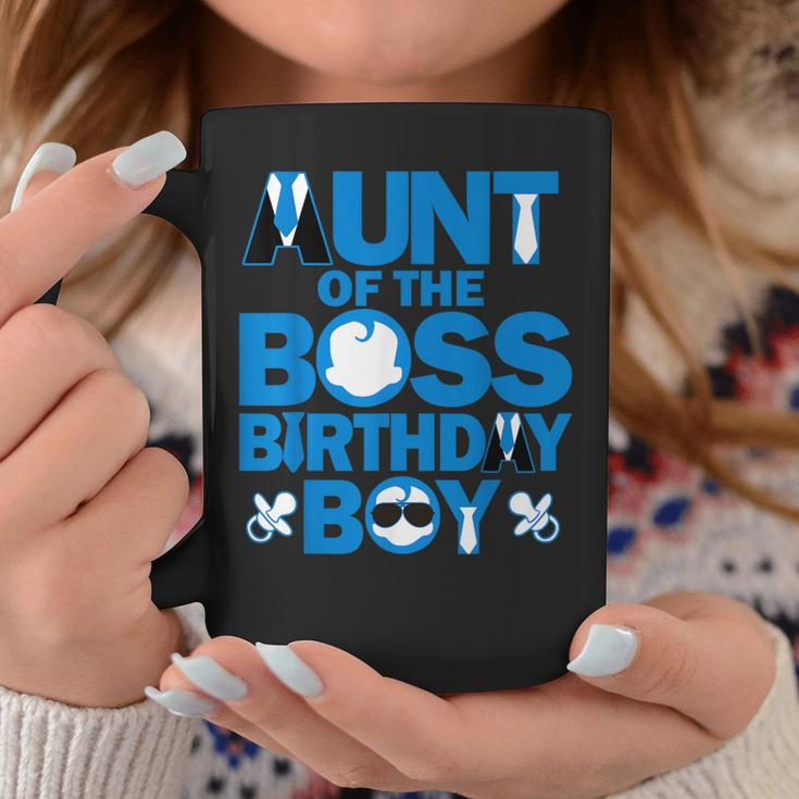 Aunt Of The Boss Birthday Boy Baby Family Party Decorations Coffee Mug Unique Gifts