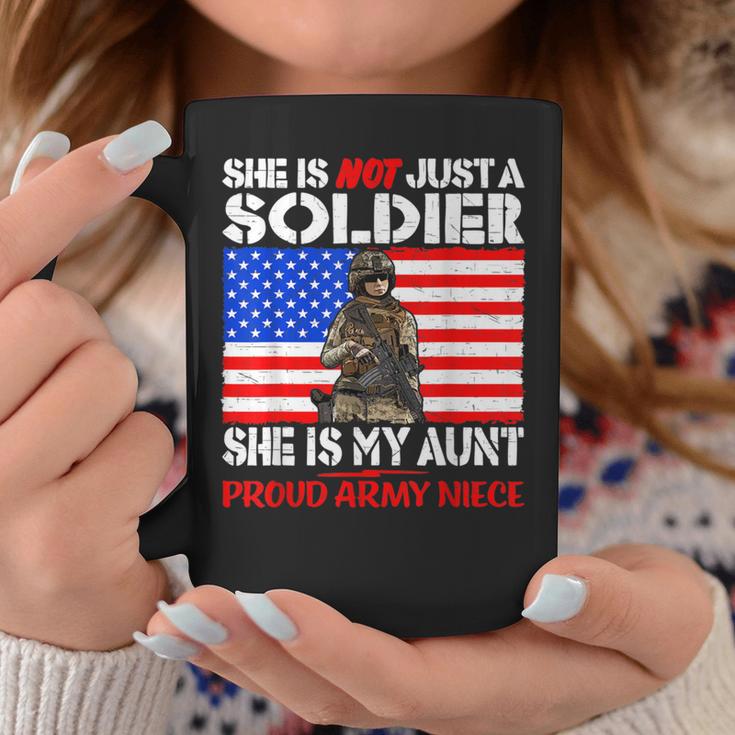 My Aunt Is A Soldier Hero Proud Army Niece Military Family Coffee Mug Unique Gifts