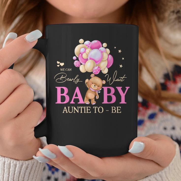Auntie We Can Bearly Wait Baby Shower Bear Family Matching Coffee Mug Funny Gifts