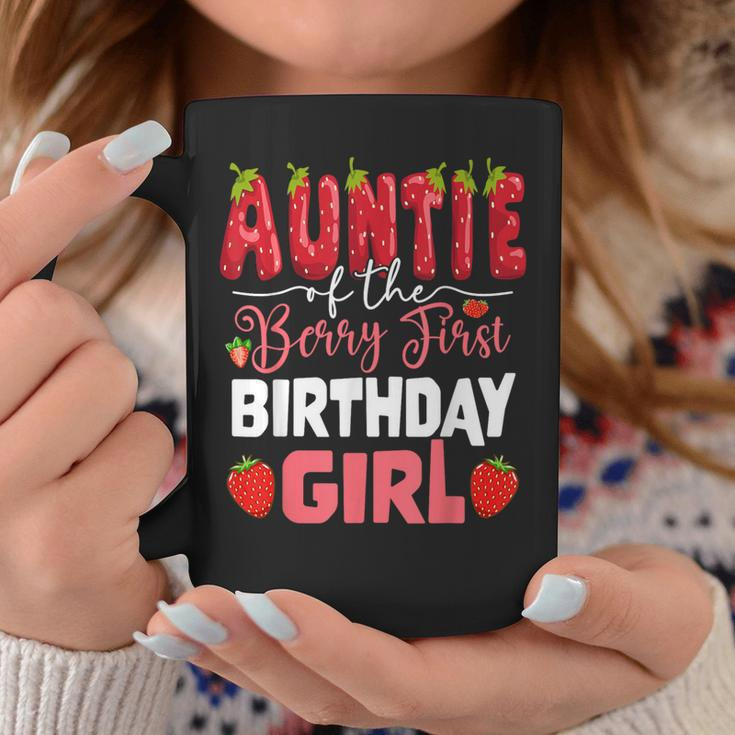 Auntie Of The Berry First Birthday Of Girl Strawberry Aunt Coffee Mug Unique Gifts