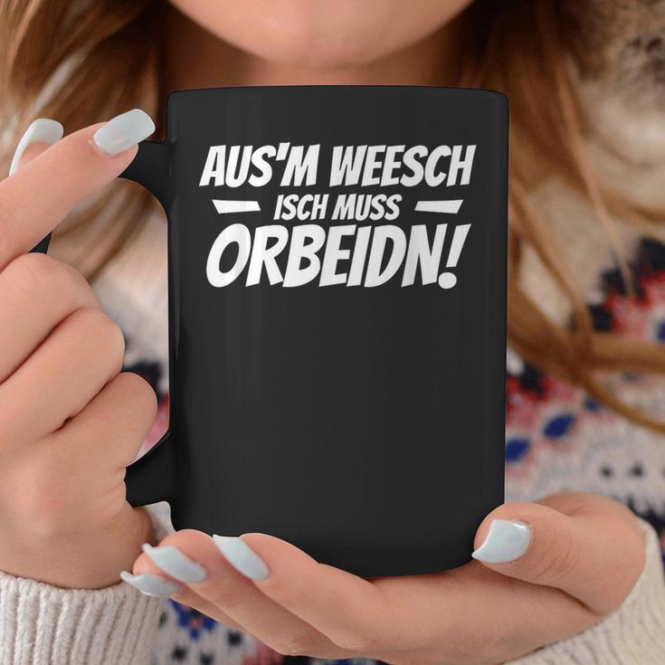 Aus dem Weg, ich muss arbeiten - Saxon Motiv Tassen für Berufstätige Lustige Geschenke