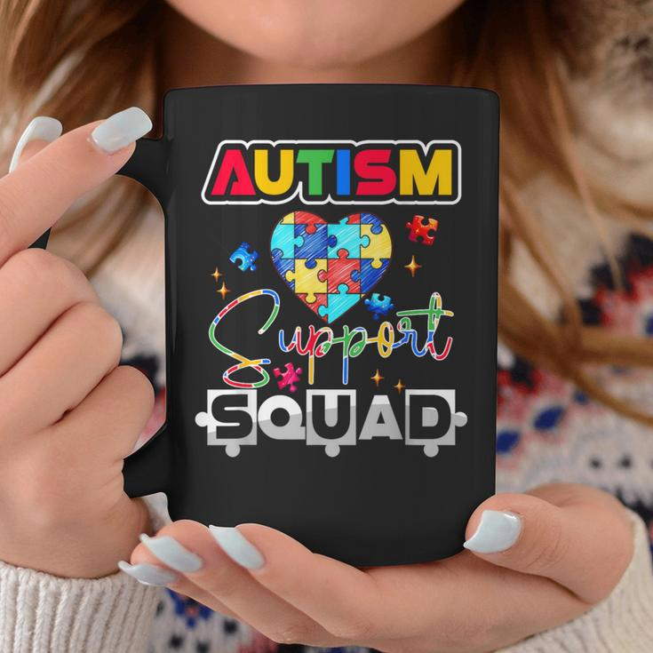 Autism Awareness Autism Squad Support Team Colorful Puzzle Coffee Mug Unique Gifts